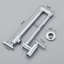 GobekUsa Double Joint Pot Filler Faucet Swing Arm Wall Mount Kitchen Tap