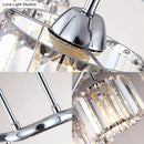 GobekUsa Modern Chrome Drum Crystal Pendant Light for Dining Room Island – 2/3 Bulbs Hanging from Ceiling