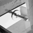 GobekUsa Dual Handle Wall Mounted Brass Basin Faucet Silver Mixer Tap