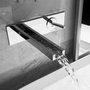GobekUsa Dual Handle Wall Mounted Brass Basin Faucet Silver Mixer Tap