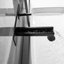 GobekUsa Dual Handle Wall Mounted Brass Basin Faucet Silver Mixer Tap