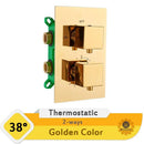 GobekUsa Dual Handle Thermostatic Shower Mixer Valve - Chrome Finish