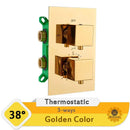 GobekUsa Dual Handle Thermostatic Shower Mixer Valve - Chrome Finish