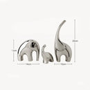 GobekUsa Elephant Sculpture: Ceramic Nordic Decor for Home & Office Shelving