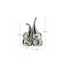GobekUsa Elephant Sculpture: Ceramic Nordic Decor for Home & Office Shelving