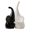 GobekUsa Elephant Sculpture: Ceramic Nordic Decor for Home & Office Shelving