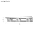 GobekUsa Modern Crystal Cube LED Vanity Sconce in Chrome Finish - 2/3 Heads - Warm/White Lighting