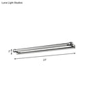 GobekUsa Modern LED Indoor Vanity Lamp - Stainless Steel, Chrome Finish