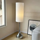 GobekUsa Cream Fabric Shade LED Floor Lamp | Nordic Minimalist Style for Bedroom & Living Room