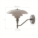 GobekUsa French Glass Wall Lamp for Modern Bedroom and Living Room Decor