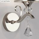 GobekUsa Frosted Glass Bell Wall Sconce - Modern Chrome Lighting for Bedroom