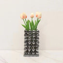 GobekUsa Geometric Crystal Ball Silver Ball Glass Vase, Home Decoration Accessories