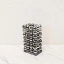 GobekUsa Geometric Crystal Ball Silver Ball Glass Vase, Home Decoration Accessories