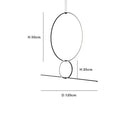 GobekUsa Geometric LED Pendant Light - Modern Minimalist Hanging Lamp for Home Decor
