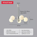 GobekUsa Glass Ball LED Ceiling Chandelier for Home Decor & Lighting