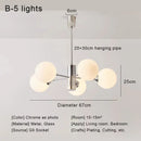 GobekUsa Glass Ball LED Ceiling Chandelier for Modern Living Room and Bedroom