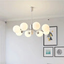 GobekUsa Glass Ball LED Ceiling Chandelier for Modern Living Room and Bedroom