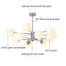 GobekUsa Glass Ball LED Ceiling Chandelier for Modern Living Room and Bedroom