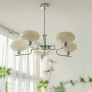 GobekUsa Glass Ball Pendant Chandelier LED Lamp for Modern French Bedroom