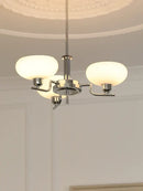 GobekUsa Glass Ball Pendant Chandelier LED Lamp for Modern French Bedroom