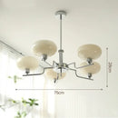 GobekUsa Glass Ball Pendant Chandelier LED Lamp for Modern French Bedroom