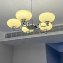 GobekUsa Glass Ball Pendant Chandelier LED Lamp for Modern French Bedroom