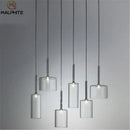 GobekUsa Glass Bottle Pendant Light: Spillray Industrial Decor Lighting for Restaurant and Bar