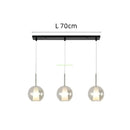 GobekUsa Glass Bubble Pendant Lights: Luxury LED Chandeliers for Restaurant, Staircases & Bedside