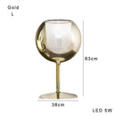 GobekUsa Glass Gold Table Lamp: Luxury Designer Desk Light for Elegant Living Spaces