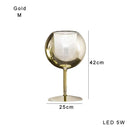 GobekUsa Glass Gold Table Lamp: Luxury Designer Desk Light for Elegant Living Spaces