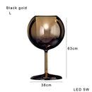 GobekUsa Glass Gold Table Lamp: Luxury Designer Desk Light for Elegant Living Spaces