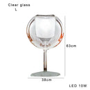 GobekUsa Glass Gold Table Lamp: Luxury Designer Desk Light for Elegant Living Spaces