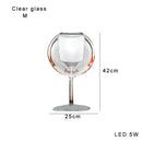 GobekUsa Glass Gold Table Lamp: Luxury Designer Desk Light for Elegant Living Spaces