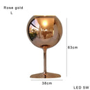 GobekUsa Glass Gold Table Lamp: Luxury Designer Desk Light for Elegant Living Spaces