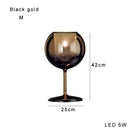 GobekUsa Glass Gold Table Lamp: Luxury Designer Desk Light for Elegant Living Spaces