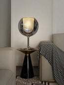 GobekUsa Glass Gold Table Lamp: Luxury Designer Desk Light for Elegant Living Spaces