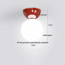 GobekUsa Glass Iron LED Ceiling Light - Modern Nordic Style Lighting Fixtures