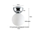 GobekUsa Glass Iron LED Ceiling Light - Modern Nordic Style Lighting Fixtures