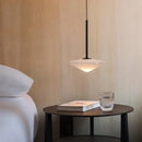 GobekUsa Glass Saucer LED Chandelier for Living Room & Bedroom Lighting