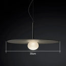 GobekUsa Glass Saucer LED Chandelier for Living Room & Bedroom Lighting