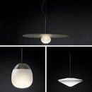 GobekUsa Glass Saucer LED Chandelier for Living Room & Bedroom Lighting