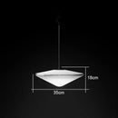 GobekUsa Glass Saucer LED Chandelier for Living Room & Bedroom Lighting