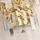 GobekUsa Modern Crystal Prism Sconce Lighting - 3 Lights - Chrome/Gold Finish - Living Room Wall Mounted Lamp