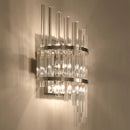 GobekUsa Modern Crystal Prism Sconce Lighting - 3 Lights - Chrome/Gold Finish - Living Room Wall Mounted Lamp