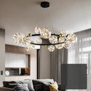GobekUsa Crystal Chandelier: Modern Stair Pendant Lamp for Living Room, Interior Lighting