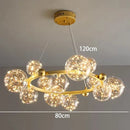 GobekUsa Crystal Chandelier: Modern Stair Pendant Lamp for Living Room, Interior Lighting