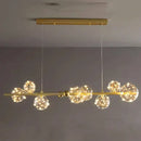 GobekUsa Crystal Chandelier: Modern Stair Pendant Lamp for Living Room, Interior Lighting