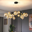 GobekUsa Crystal Chandelier: Modern Stair Pendant Lamp for Living Room, Interior Lighting