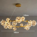GobekUsa Crystal Chandelier: Modern Stair Pendant Lamp for Living Room, Interior Lighting