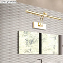 GobekUsa LED Bathroom Wall Lamp with Tubular Metal Shade - Chrome/Gold Finish, 16"/21.5" Wide